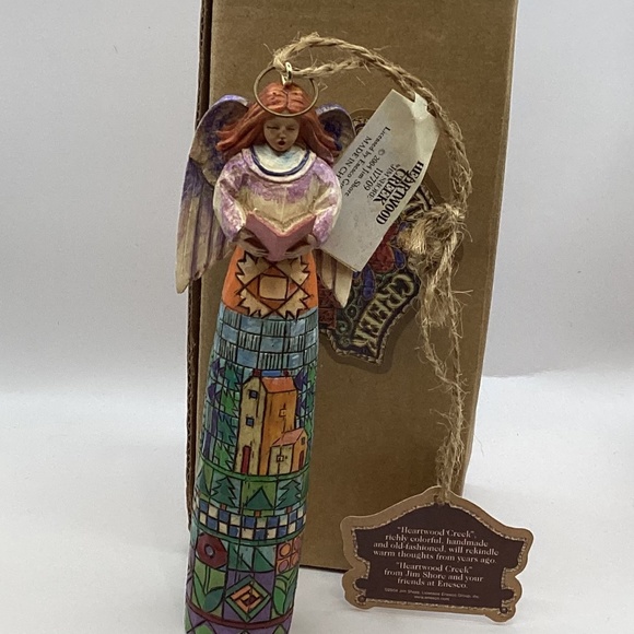 Jim Shore Heartwood Creek Angel/Book Hanging Ornament 2004 - Picture 4 of 6